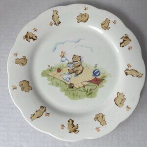 Vintage 1984 Noritake Busy Bears 8” Bone China Child’s Plate Japan